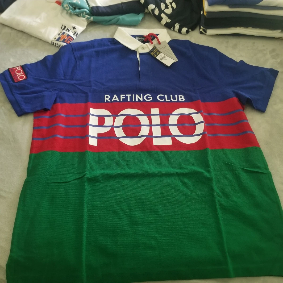 POLO RALPH LAUREN HI TECH RAFTING CLUB STADIUM POLO SHIRT MENS