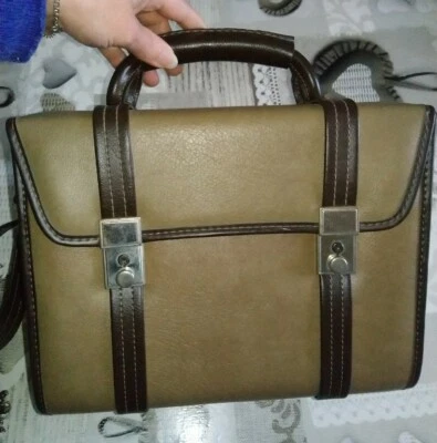 Sac De Toilette Sacoche De Voyage Vintage - Photo 1/4
