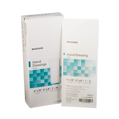 Adhesive Dressing McKesson 4 X 10 Inch Polypropylene / Rayon Rectangle #16-89041