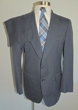 MEN'S KUPPENHEIMER BLUE PINSTRIPE WOOL BLEND 2 PIECE SUIT SIZE 40R