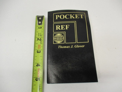 POCKET REF Book by Thomas Glover, 3rd Ed, Reference on About Everything, EC