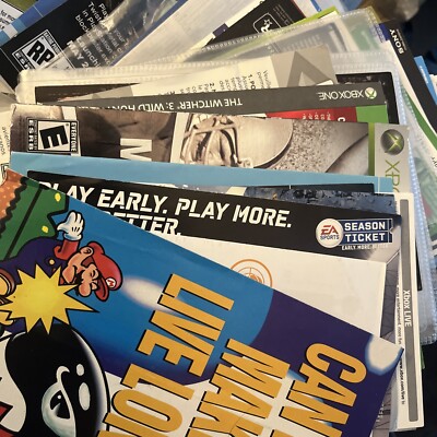 Video Game promo Box Insert Etc You Choose Please Read Random Misc Items