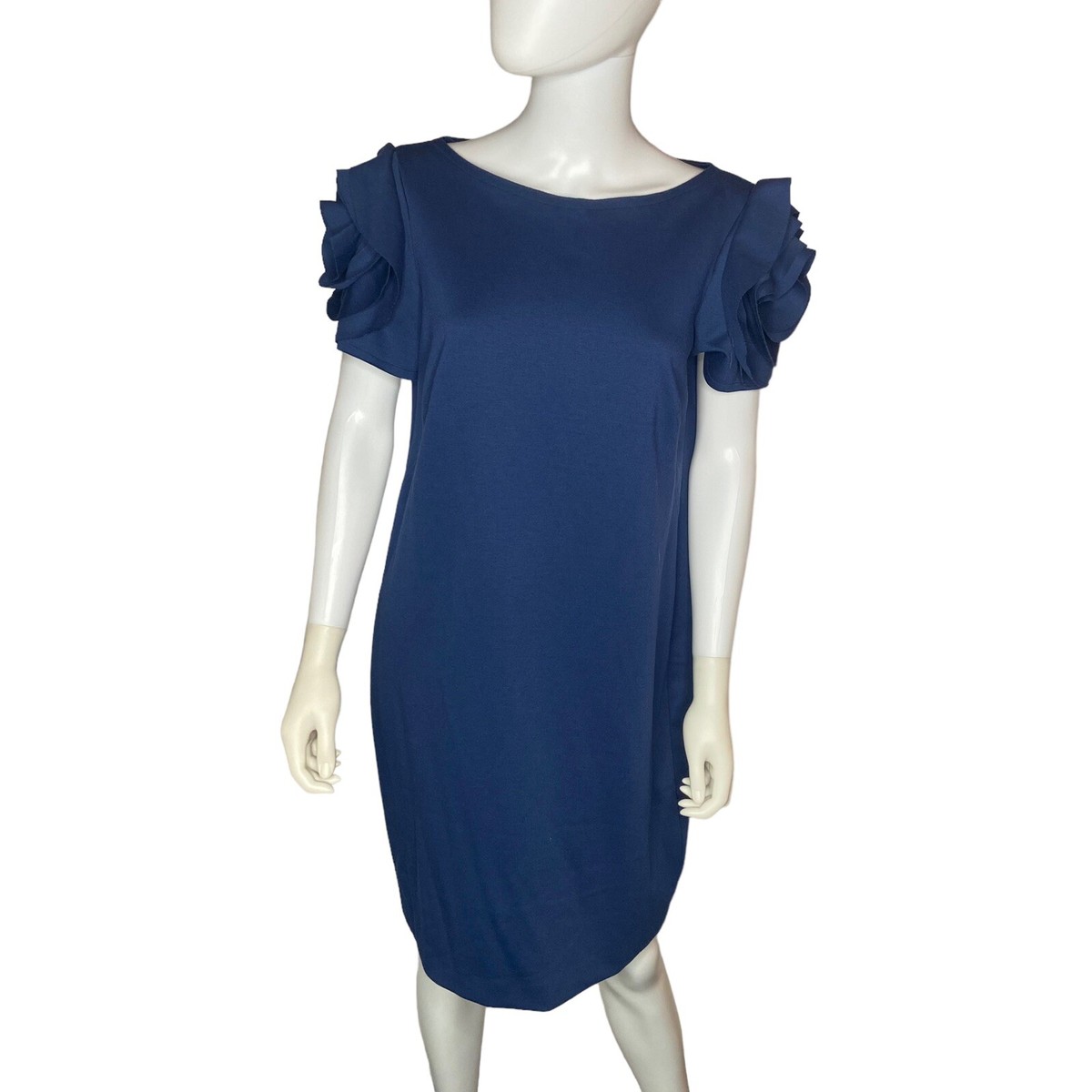 Pietro Brunelli Italy Women's Maternity Navy Blue Capri Stretch Knit Dress  sz L | eBay
