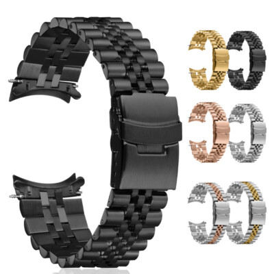 Quality Arc 5 Beads Stainless Steel Watch Band Strap 18/19/20/21/22mm Fits Seiko