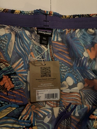 Size XXL - Patagonia Women's 5" Baggies Shorts (Joy: Pitch Blue) 57059 - Picture 4 of 4