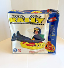 RALLY Multipurpose Snow Tube Yellow Red Flames Handles 36" SportsStuff Sledding