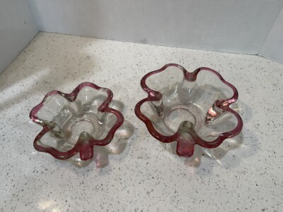 (2) Cafe Clover Shamrock Bowls Cafe Art
