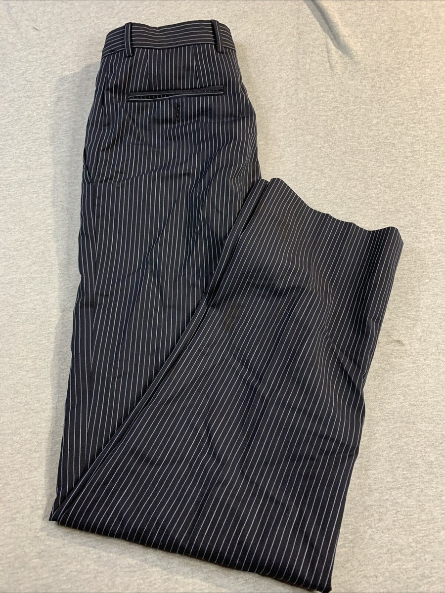 Pura Lana Vergine Pure Virgin Wool Handmade Italy Pin Stripe Pants