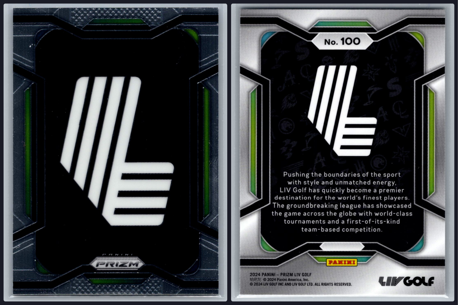 2024 Panini Prizm LIV Golf LIV Logo Insert Card -#100 LIV Golf League L Logo