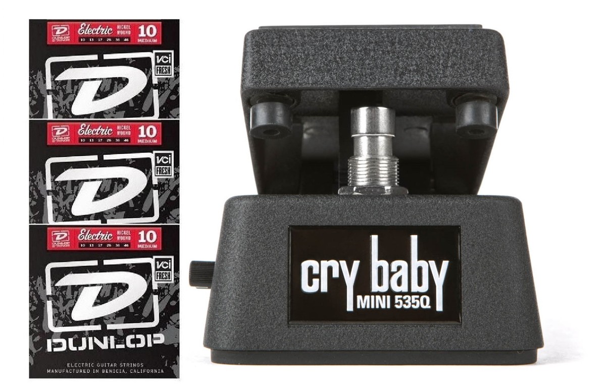 Jim Dunlop Cry Baby Mini 535Q Wah Pedal CBM535Q Half Size Jim Dunlop Cry Baby Mini 535Q Wah Pedal CBM535Q Half Size