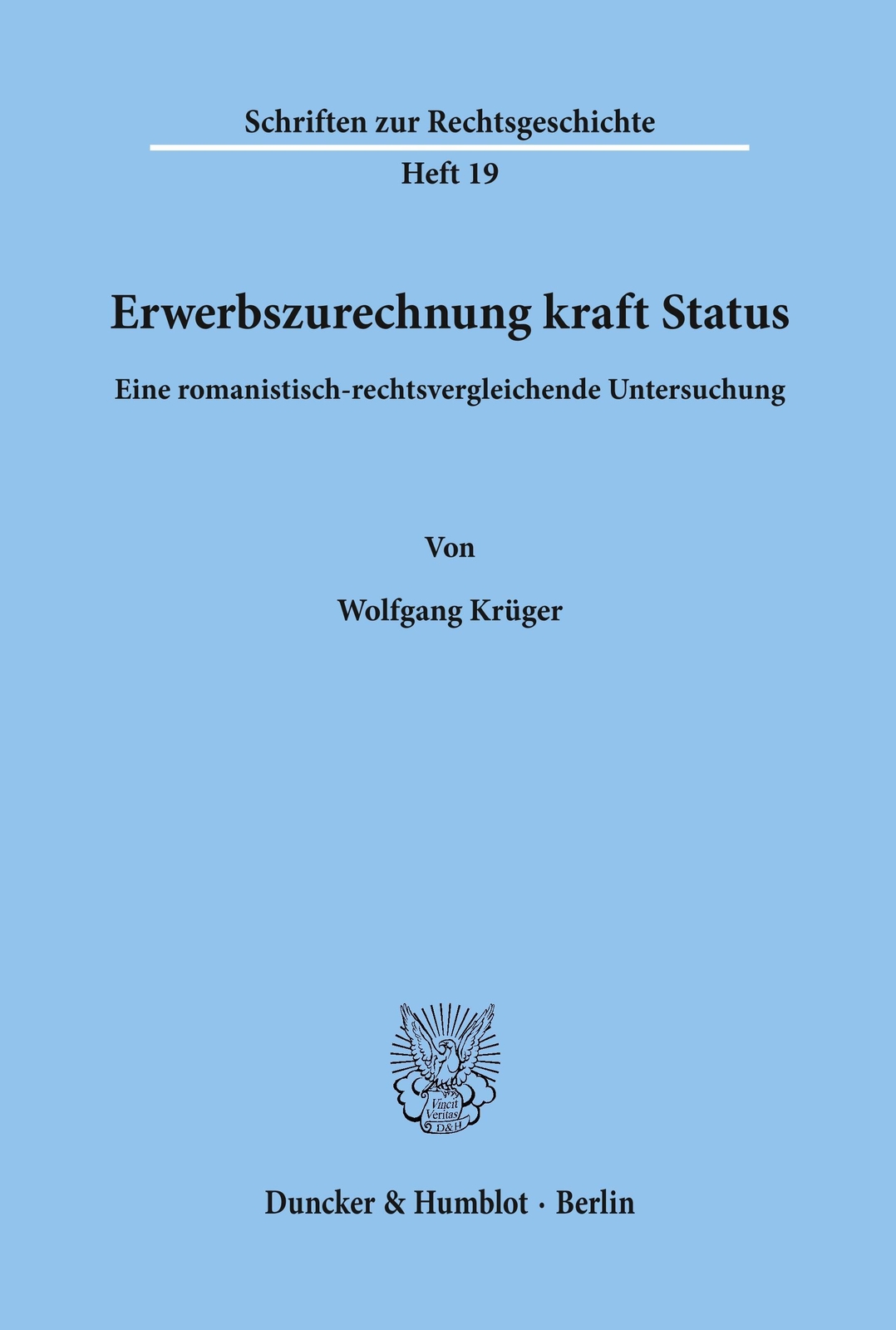 Thumbnail - Erwerbszurechnung Kraft Status. Wolfgang Krüger Taschenbuch Paperback