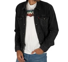 Levis Men's Trucker Jacket Denim Cotton Button Front Denim Trucker Jacket