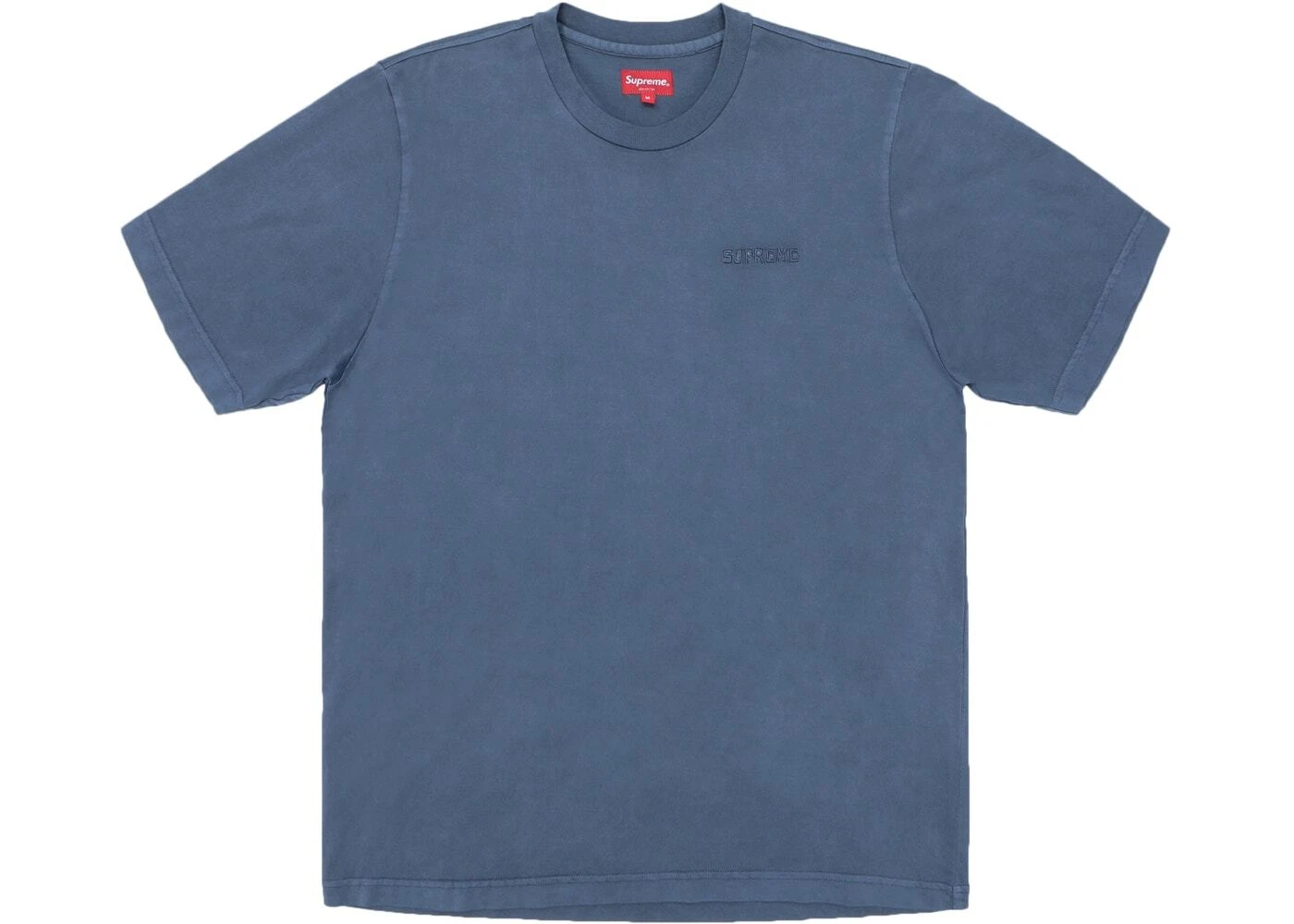 T shirt authentique neuf Supreme overdyed bleu marine grand SS18 taille XL Dover Street Market