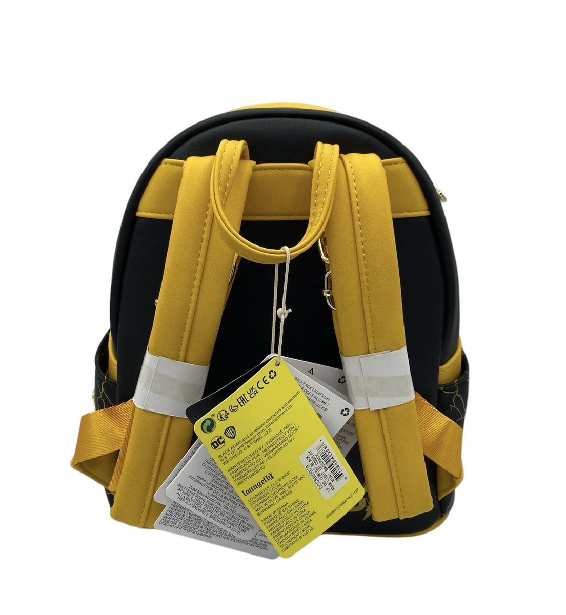Loungefly DC Comics Black Adam Light Up Cosplay Mini Backpack Brand New With Tag Loungefly DC Comics Black Adam Light Up Cosplay Mini  main image 4