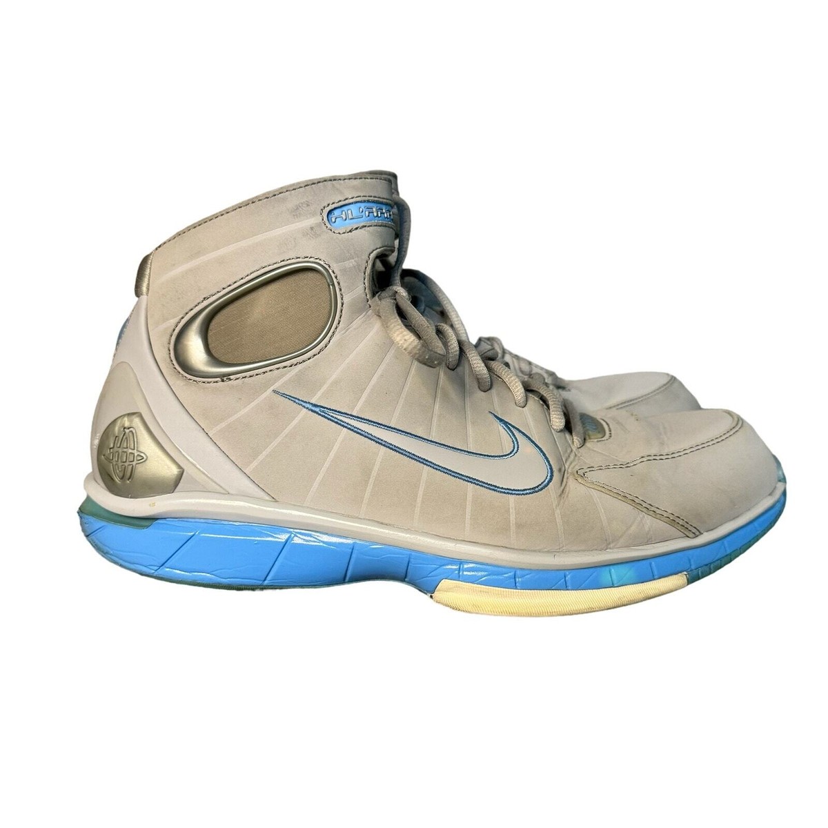 Nike Air Zoom Huarache 2K4 Wolf Gray Uni Blue 308475-002 Men’s Size 11 Nike Zoom Air Huarache 2K4  main image 2