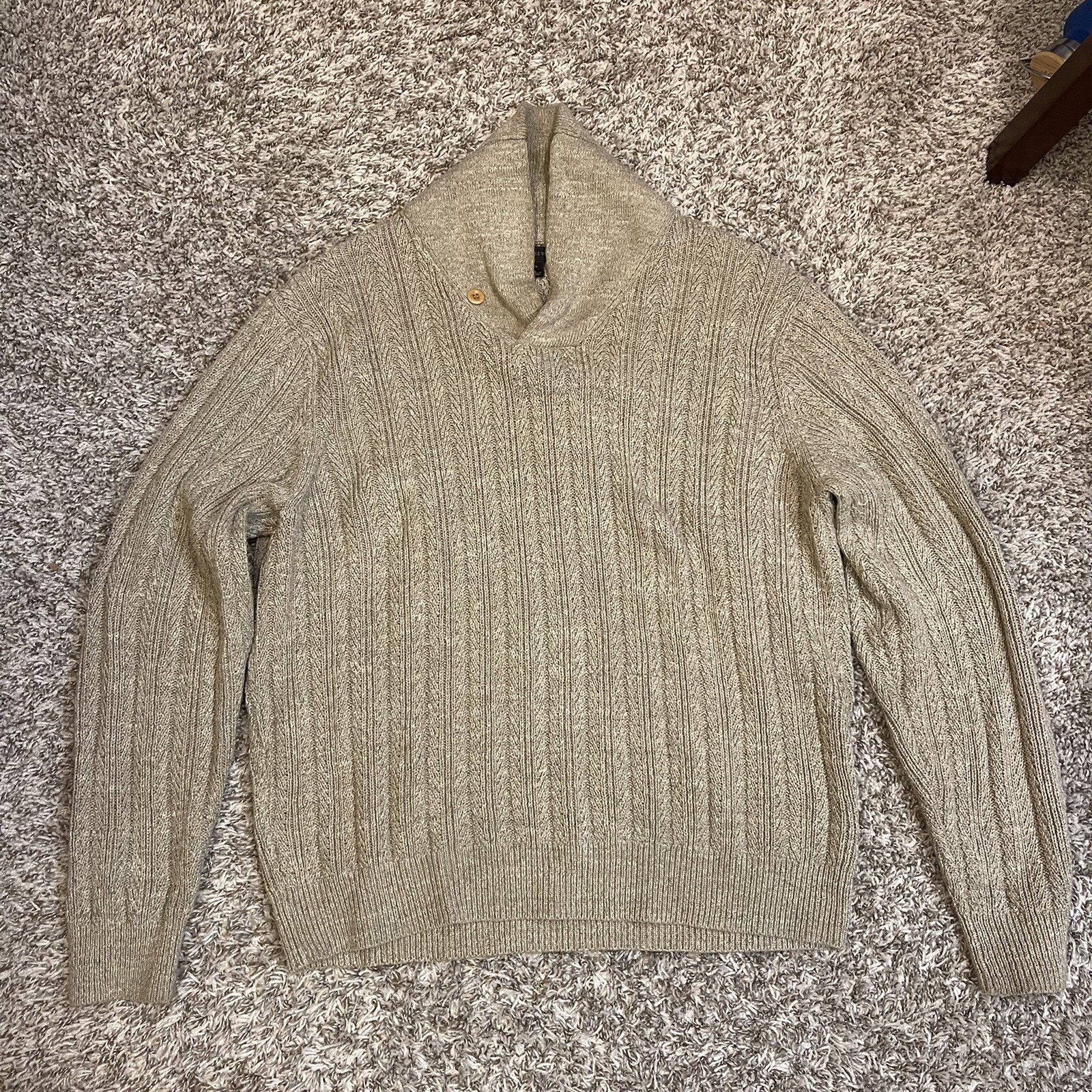 J Crew Men's Cotton Shawl Collar 