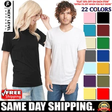 Next Level Apparel Unisex Triblend T Shirt Crew Neck Blank T-Shirt 6010 - XS-3XL