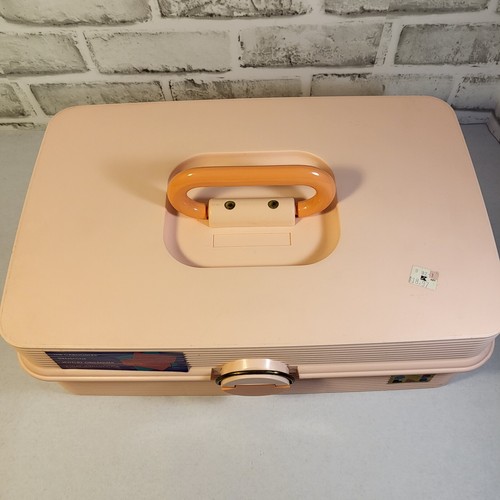 90s Caboodles Gemstone Jewelry Organizer Carrying Case #2410 Peach/Pink - Picture 4 of 19