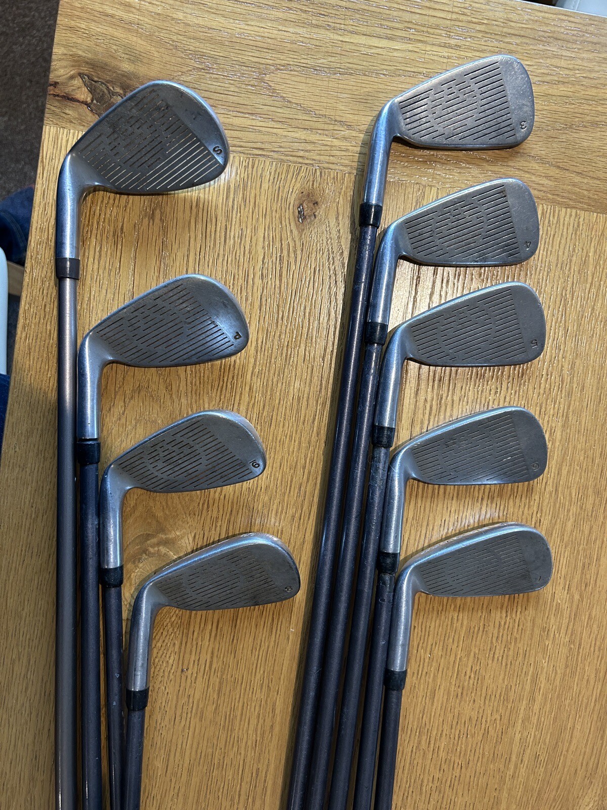 Taylormade Burner Irons Full Set 3sw With Bubble 2 Shafts eBay