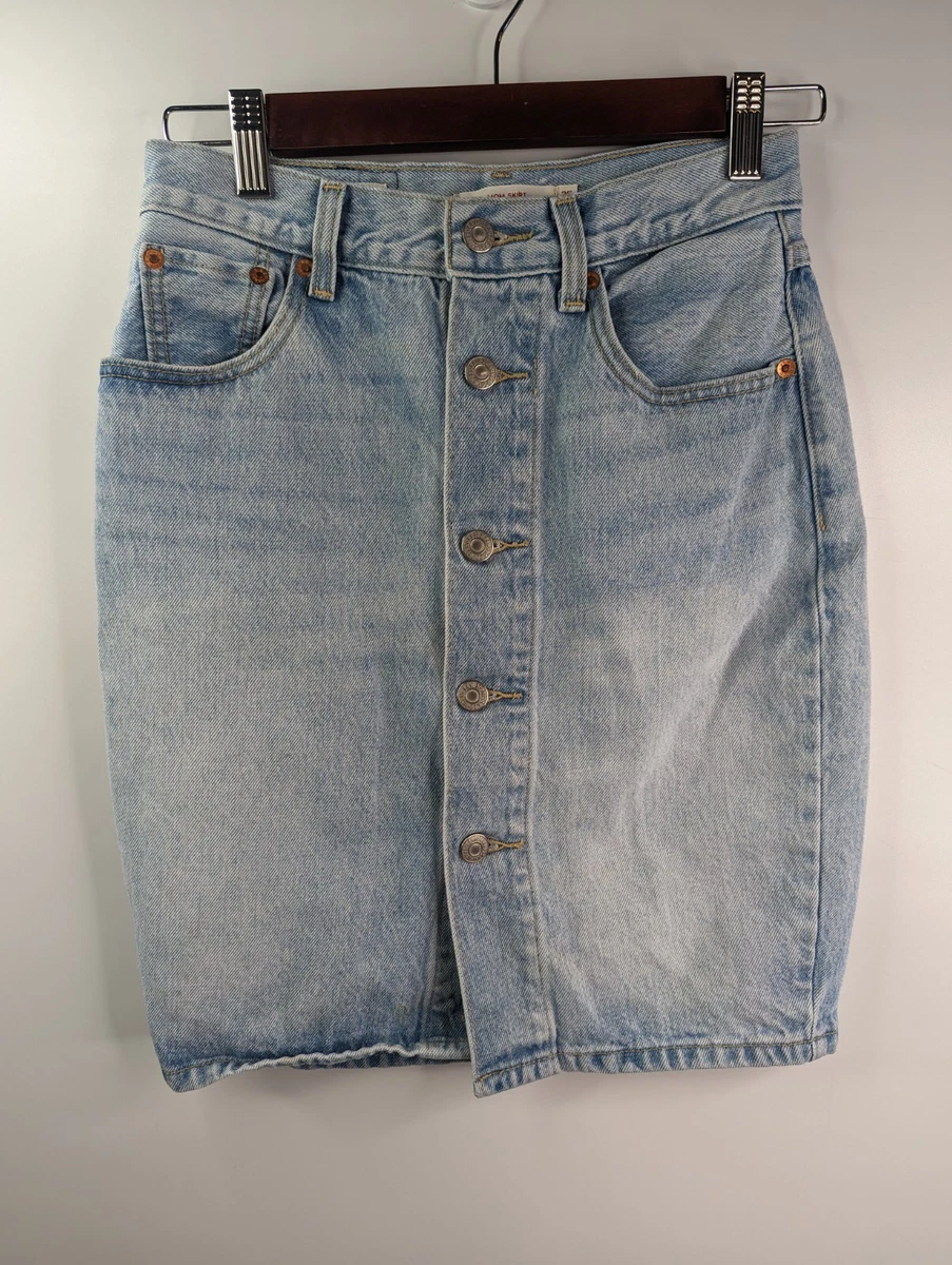 Levi's mom cheap denim skirt