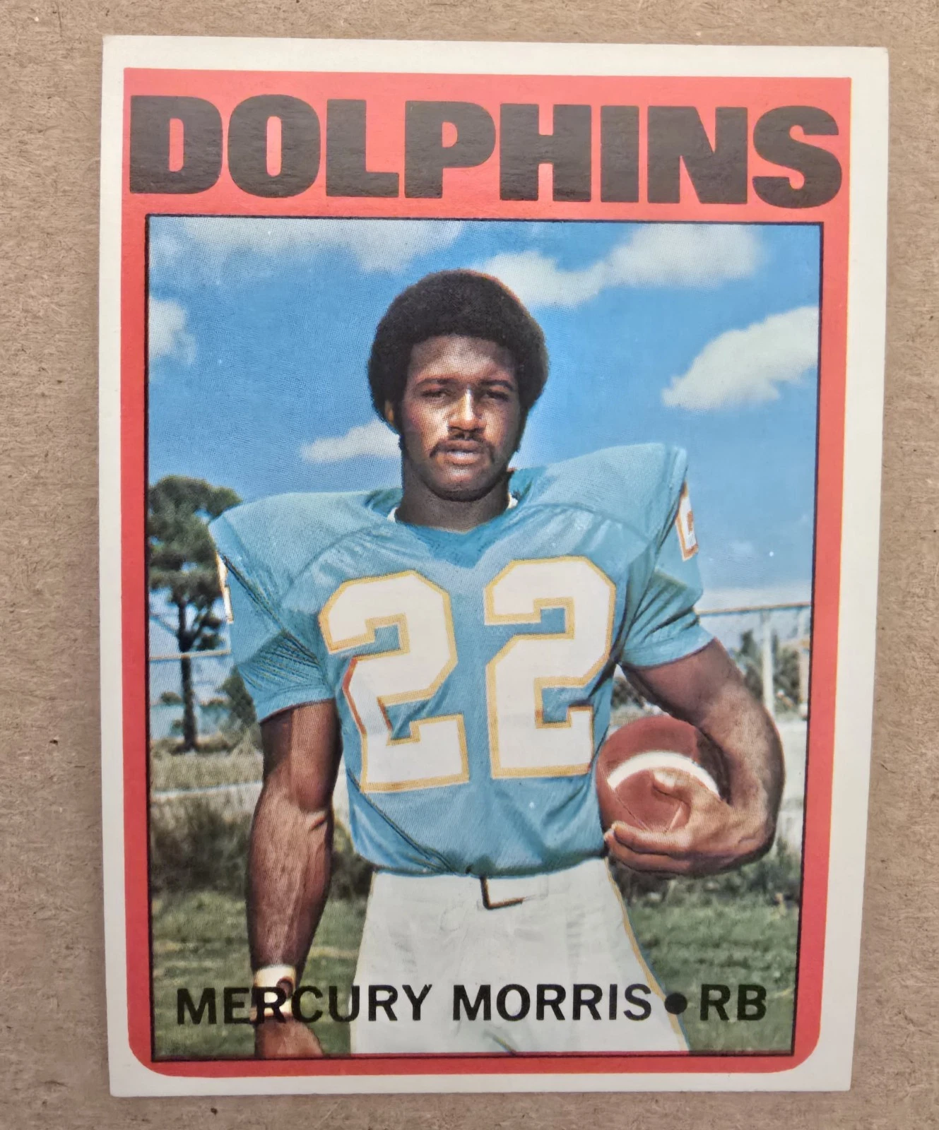 Mercury Morris trading card