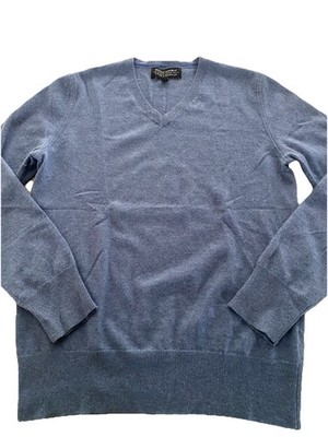 Banana Republic Men's Todd & Duncan Scottish Cashmere Yarn V Neck Sweater, S