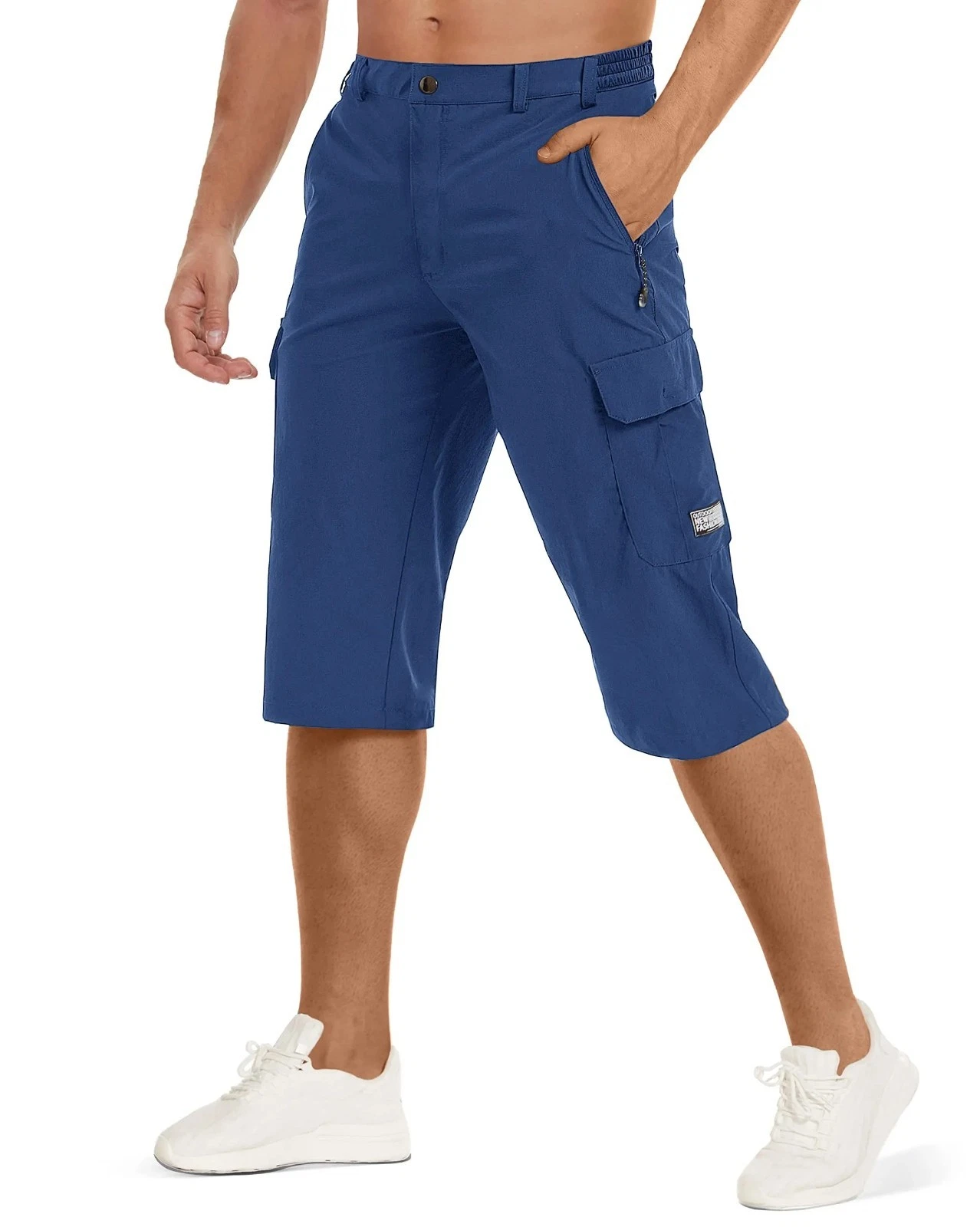 TACVASEN Men’s 3/4 Capri Shorts Quick Dry Lightweight Hiking Cargo Work Pants