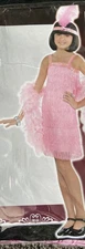 Amscan Roaring 20's Cotton Candy Flapper Costume (2 Piece), Pink, Medium
