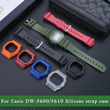 For Casio DW-5600 GW-M5610 GW-B5600 Sports Waterproof Silicone Watchband Case