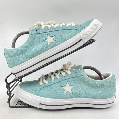 Converse CTAS One Star blau Wildleder weiß Turnschuhe Größe UK 9 Herren niedrig 161238C