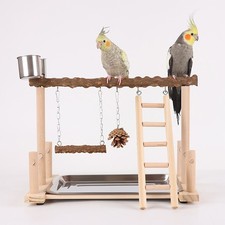 Bird Playground Birdcage Playstand Pet Bird Perch Platform Stand Parrot Play 