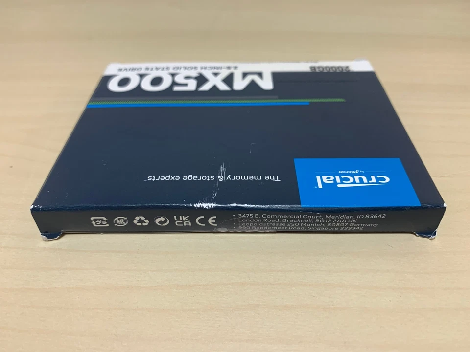 Crucial MX500 2TB Internal SATA 6GB 2.5'' (CT2000MX500SSD1) SSD - Sealed - Image 4 of 4