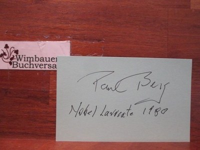 Paul Berg (1926-2023) Nobelpreis für Chemie 1980 // Autogramm Autograph s 242094