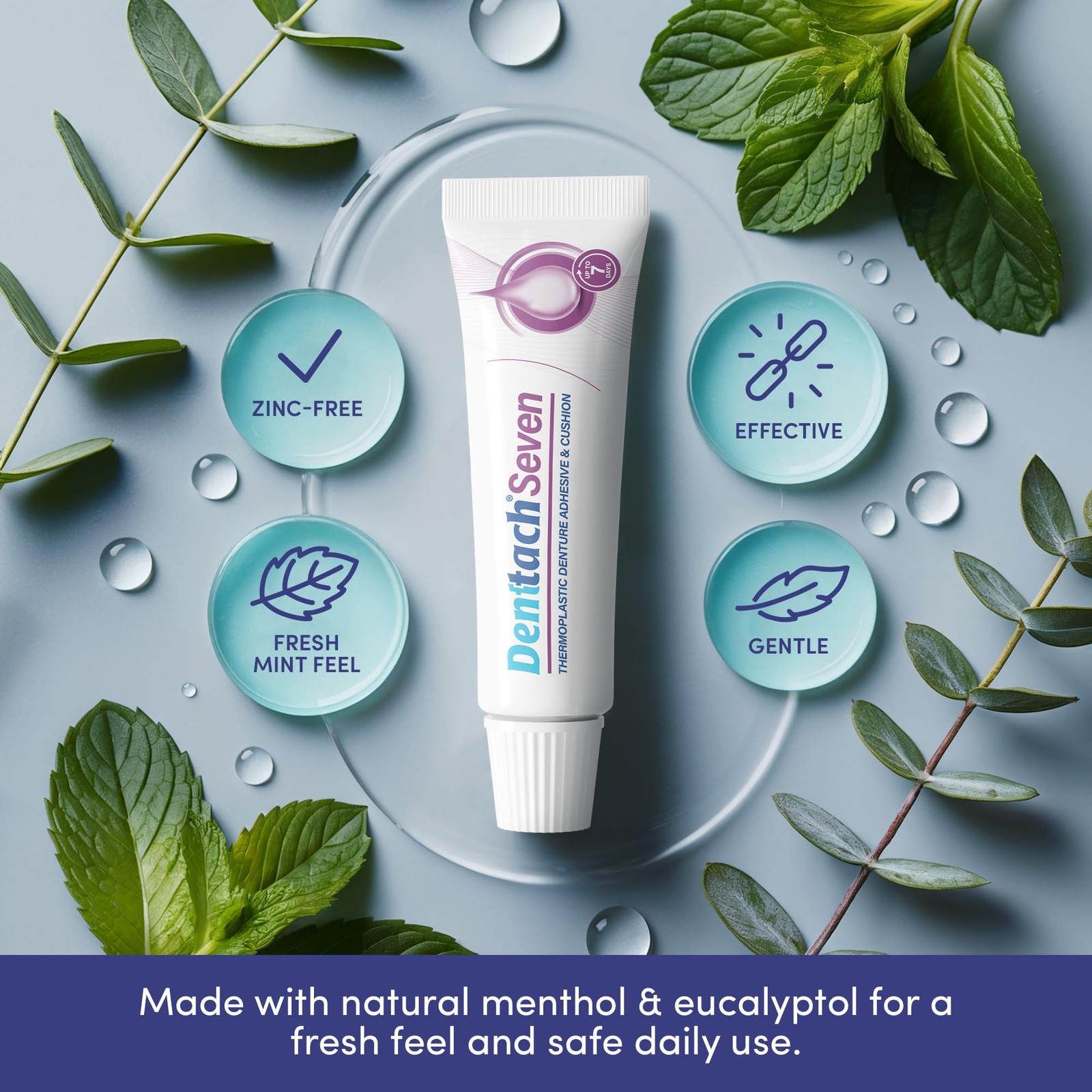 Seven Denture Adhesive, Thermoplastic Denture Adhesive, Cushion, Reliner for ...