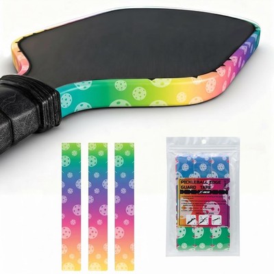 X-ACE Colorful UV Printed Pickleball Edge Guard Tape 3-Pack - Vibrant Pattern...