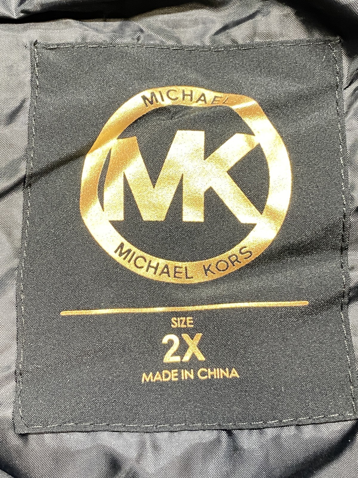 Michael Kors Womens Coat Black Size 2X Faux Fur Trim Hooded Puffer Full Zip thumbnail 8