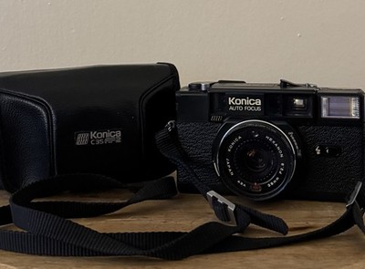 Konica C35 AF2 Auto Focus Camera 38mm with Leather Case ( READ DESC )