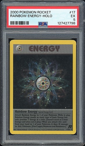 Rainbow Energy (Unlimited) graded PSA 5 for sale on eBay