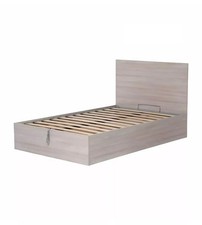 LETTO PIAZZA E MEZZA CONTENITORE "HI BOX" OLMO NATURALE 120X190 CM