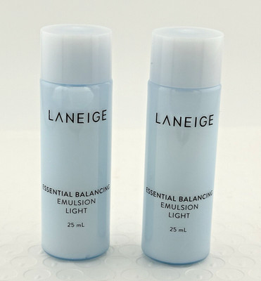 2x Laneige Essential Balancing Emulsion Light 25ml Balancing Moisturize New