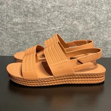 Reef Vista Platform Sandal Womens 9 Terracotta Double Strap Slingback Water Shoe