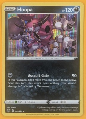 Hoopa 111/189 Swsh03: Darkness Ablaze Holo