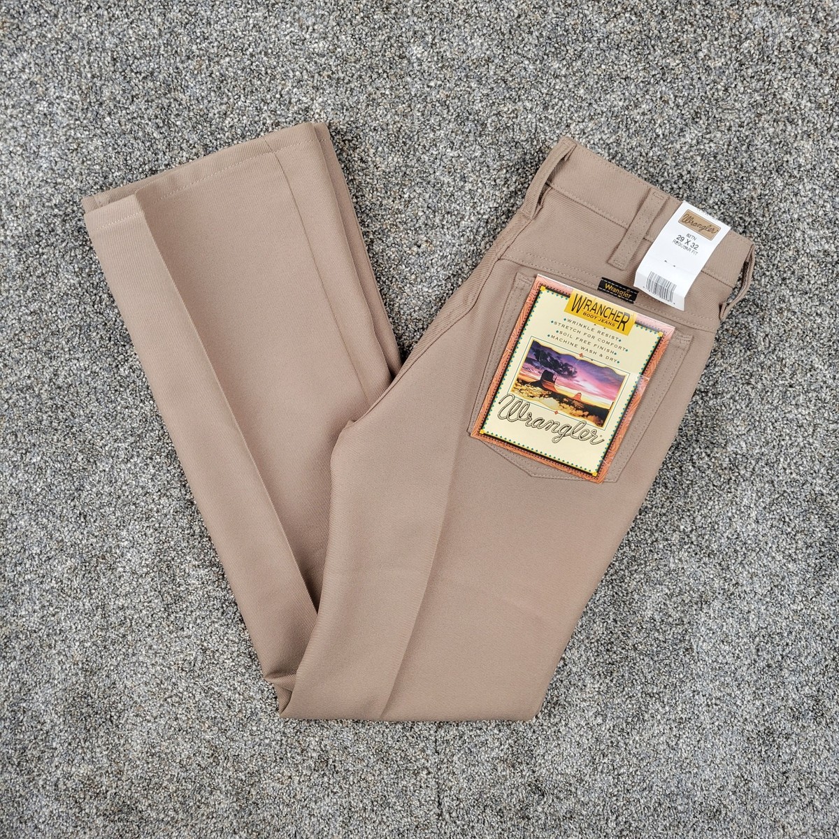 Wrangler Wrancher Dress Jeans Mens 29x32 Tan Khaki Boot Cut Pants Cowboy NWT | eBay Wrangler Wrancher Dress Jeans Mens 29x32 Tan Khaki Boot Cut Pants Cowboy NWT | eBay