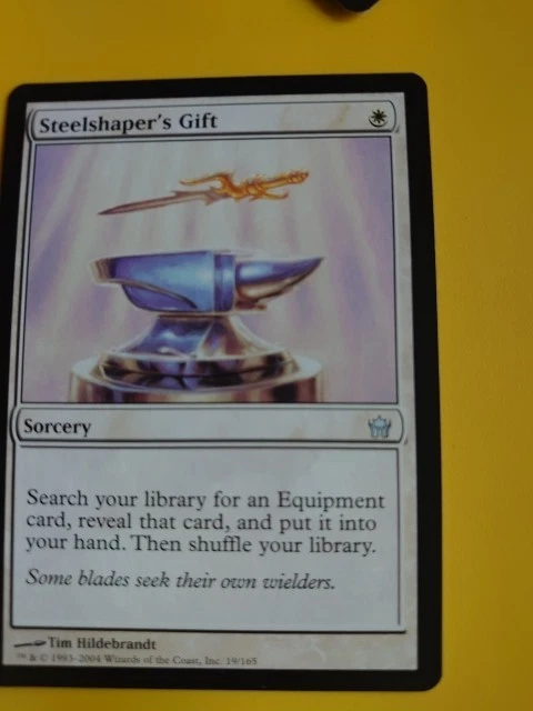 Steelshaper's Gift. Sorcery Rare   Fifth Dawn. VG Magic the Gathering Card. - Image 2 of 4