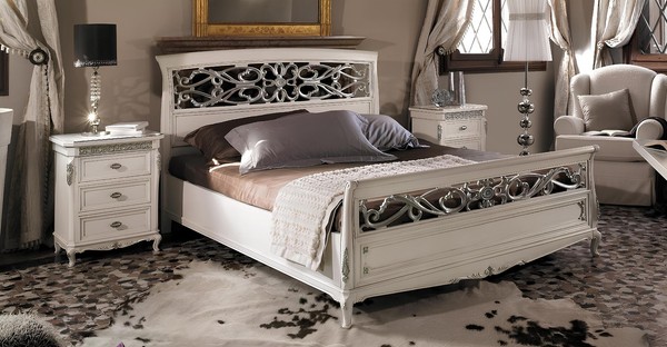 Bett Schlafzimmer MöBel Doppelbett Design Betten Massivholz Vaccari Cav Giovanni-image