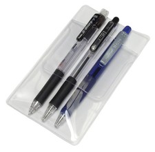 1 Pack Clear Pocket Protectors for Pens and Pencils Heavy Duty Vinyl