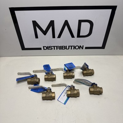 NIBCO TFP600A-LF Lead Free DZR Brass Ball Valve Threaded 350psig 1/2  Lot Of 7