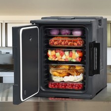 Portable Insulated Food Pan Carrier End-Loading Food Warmer 6 Full-size