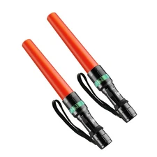 RoadHero 2 Pack Traffic Wand,11 Inch Flashlight Led Traffic Control Baton, Small