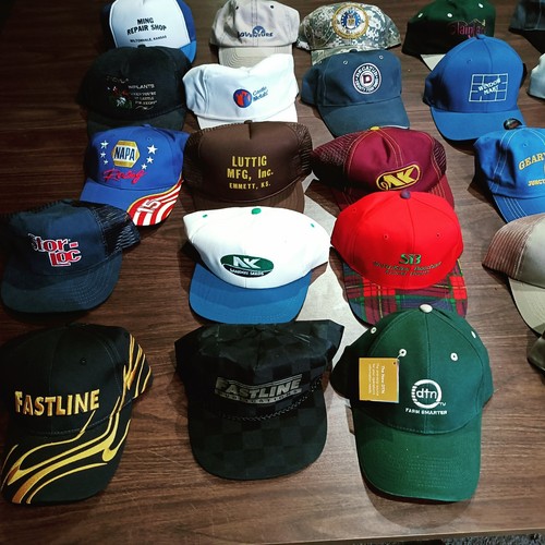Vintage Farm Feed Tractor Promo Hats Lot of 25 Mesh Snapback & Baseball Caps - Picture 3 of 8